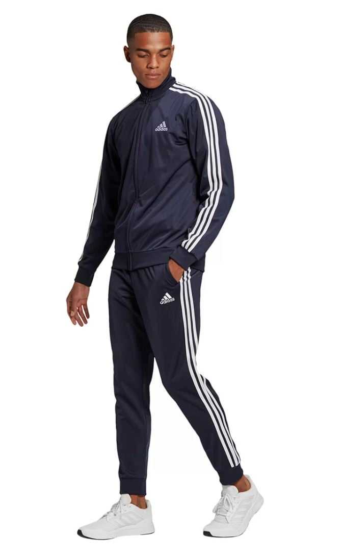 Casaco Adidas GK9658 Clássico 3 Listras Marinho/branco