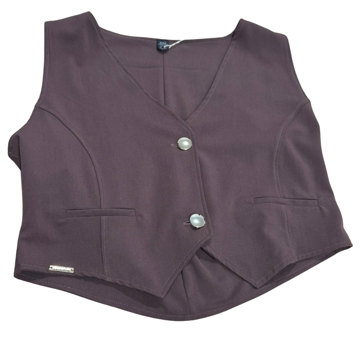 Colete Rosa Tatuada 10515 Armani Marrom Café