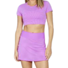 Saia Short Run More 18197 Tecido Max Fresh Roxo