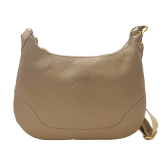 Bolsa JGean MB0050 Couro Natural com Alça Transversal