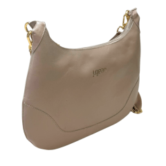 Bolsa JGean MB0050 Couro Natural com Alça Transversal