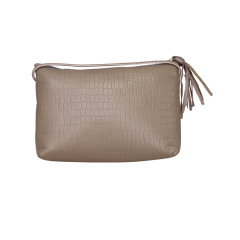 Bolsa JGean NC0044 Couro Natural Croco Bege