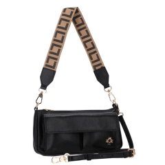 Bolsa Luz da Lua 2000509 Couro Natural New Ridge Preto