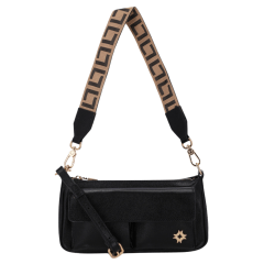 Bolsa Luz da Lua 2000509 Couro Natural New Ridge Preto