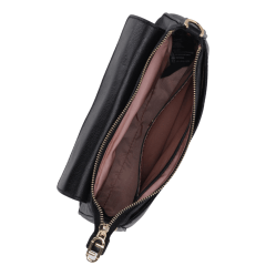 Bolsa Luz da Lua 2000509 Couro Natural New Ridge Preto