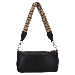 Bolsa Luz da Lua 2000509 Couro Natural New Ridge Preto