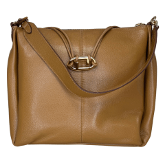 Bolsa Luz da Lua 2000523 Couro Natural New Ridge Amendoa
