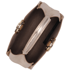 Bolsa Luz da Lua 2000576 Couro Natural Vênus Ouro