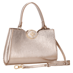 Bolsa Luz da Lua 2000576 Couro Natural Vênus Ouro