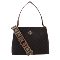 Bolsa Luz da Lua 2000616 Couro Natural Mooca Café