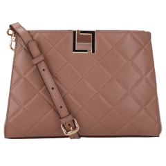 Bolsa Luz da Lua 2000774 Couro Natural Atacama Mousse