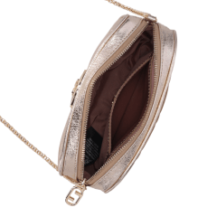 Bolsa Luz da Lua 2000775 Couro Natural Venus Ouro