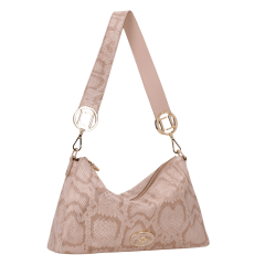 Bolsa Luz da Lua 2000778 Couro Natural Snake Saara