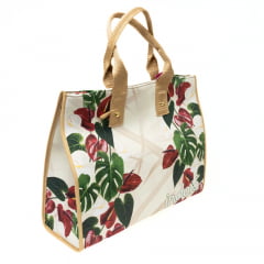 Bolsa Indaiá I-IND6517 Shopping Bag em Lona estampada