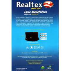 Faixa Modeladora Realtex 1115 em Neoprene Ajustável Unissex