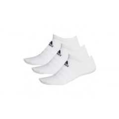 Meias Adidas DZ9384 Kit com 3 Pares de meias Invisíveis Brancas