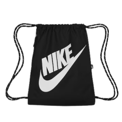 Mochila Nike DC4245-010 Sacola Heritage Drawstring Preto