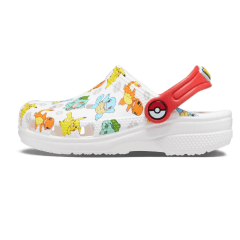 Babuche Crocs 207739-94S Classic Pokemon Branco 