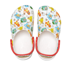 Babuche Crocs 207739-94S Classic Pokemon Branco 