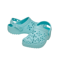 Babuche Crocs 210944 Classic Floral Turquesa
