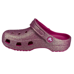 Babuche Crocs 210986 Classis Iridescent Glitter Rosa Pink