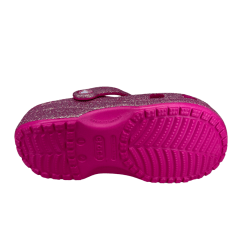 Babuche Crocs 210986 Classis Iridescent Glitter Rosa Pink