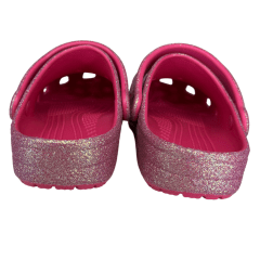 Babuche Crocs 210986 Classis Iridescent Glitter Rosa Pink