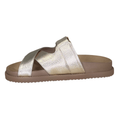 Chinelo ComfortFlex 2453402 Floter Metalizado Dourado