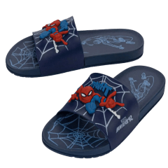 Chinelo Grendene 23310 Slide Homem Aranha Spider Azul