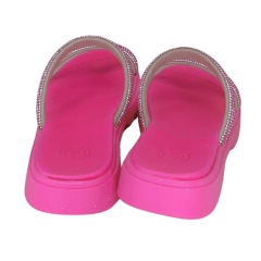 Chinelo Molekinha 2344.127 Papete com Strass Rosa