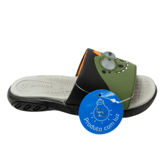 Chinelo Ortopé 87003-628 Slide Booh com LED Verde