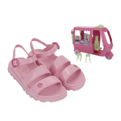 Sandália Barbie 23221 com Sorveteria da Barbie Rosa