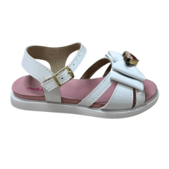 Sandália Molekinha 2714.237 Verniz Premium Branco