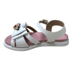 Sandália Molekinha 2714.237 Verniz Premium Branco