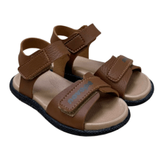 Sandália Novopé 28801002 com ajustes Marrom