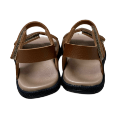 Sandália Novopé 28801002 com ajustes Marrom