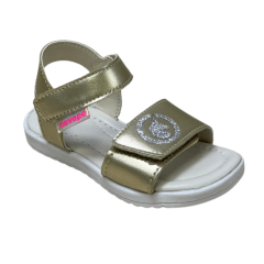 Sandália Novopé 31001001 com ajustes Dourado