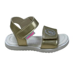 Sandália Novopé 31001001 com ajustes Dourado