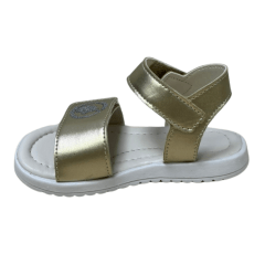 Sandália Novopé 31001001 com ajustes Dourado