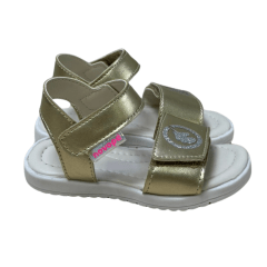 Sandália Novopé 31001001 com ajustes Dourado