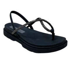 Sandália Pink Cats V5744 Papete Rives Preto