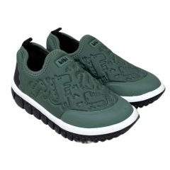 Tênis Bibi 1155332 Roller 2.0 Dinossauro Verde Musgo