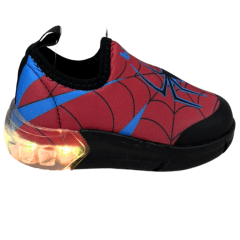 Tênis Bibi 1228065 Space com LED Aranha Vermelho