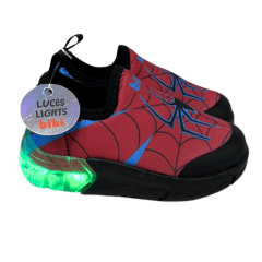 Tênis Bibi 1228065 Space com LED Aranha Vermelho