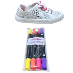 Tênis Molekinha 2593.100 ColorPlay Branco
