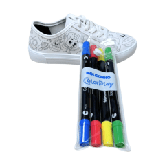 Tênis Molekinho 2875.100 ColorPlay Napa Floter Branco