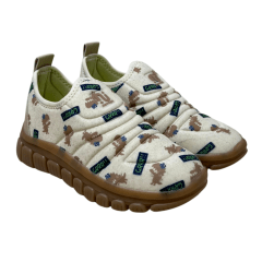 Tênis Novopé 99001204 Tecido Dino Bege