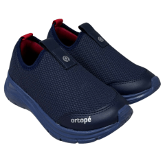 Tênis Ortopé 26700029 Flex Run Tecido Marinho