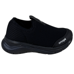 Tênis Ortopé 26700029 Flex Run Tecido Preto