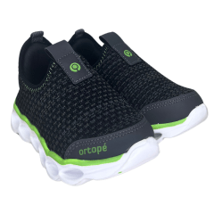 Tênis Ortopé 29910001 New Sport Preto com Verde